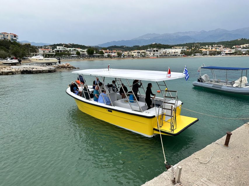 Chania: Boat Trip with Guided Snorkeling & Stand-Up Paddling - On the boat: snacks, water, and a crew that stays on your side