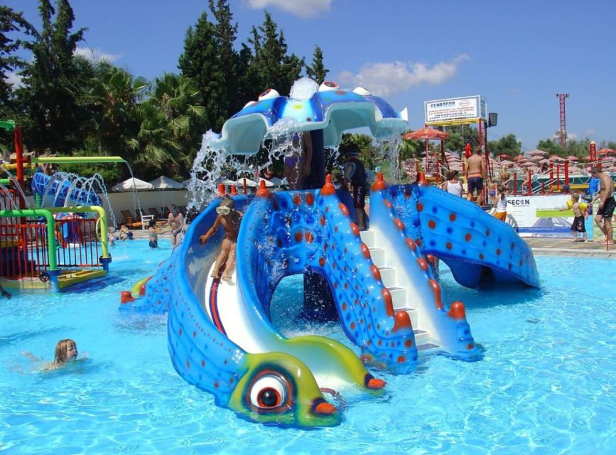 Chania & Rethymno:Limnoupolis Water Park with Lunch+Transfer - Unlimited slides, a lazy river reset, and big views from the park