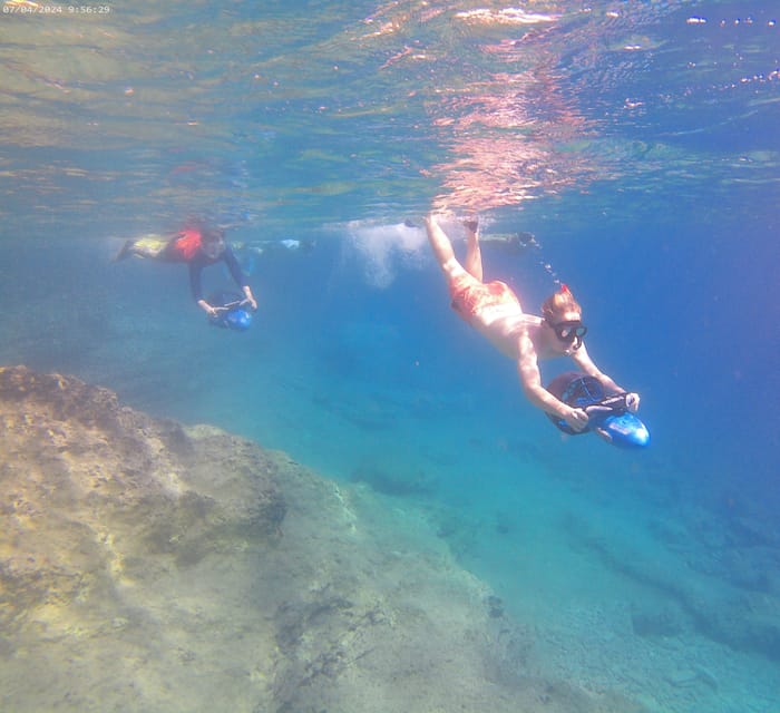 Chania: Sea Scooter Snorkeling boat tour - What you will actually do underwater with the Sea Scooter