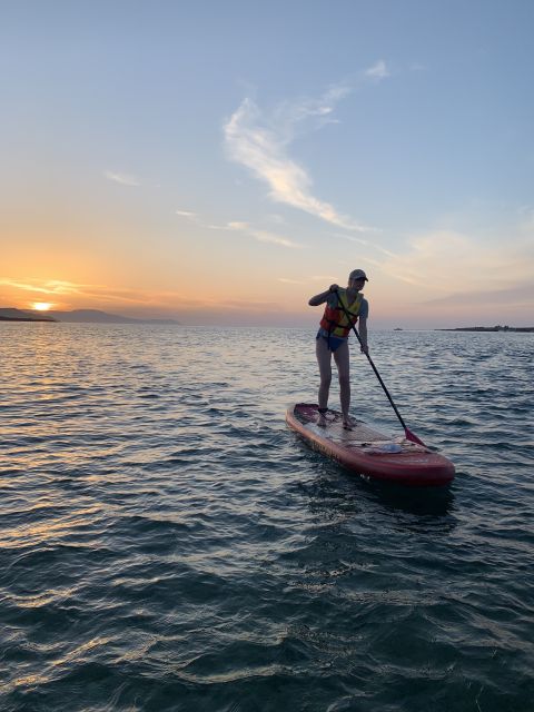 Chania: Stand-up Paddleboard Coastal Sunset Experience - Paddling the Coast Toward Lazareta and the Island Stop
