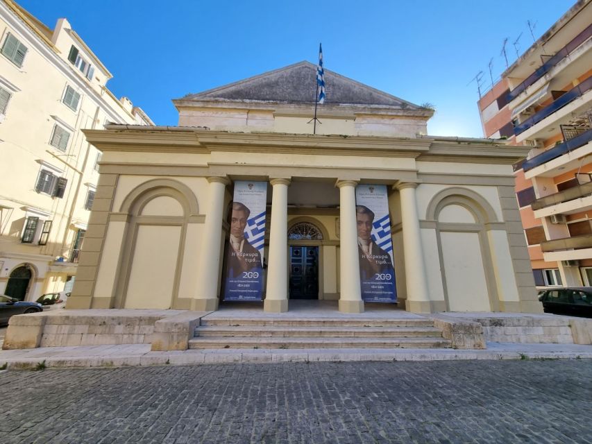 Corfu: Historic Buildings and Great Personalities Tour - City Hall square with the Duomo and the Old Theatre zone