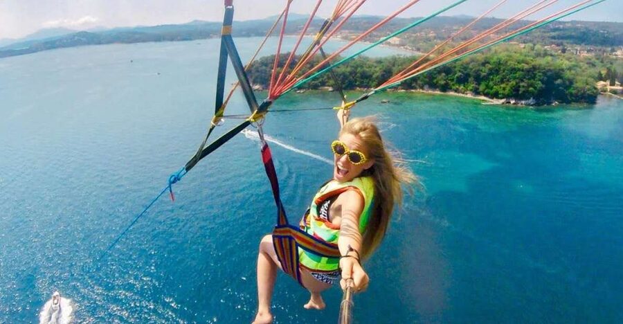 Corfu: Parasailing Adventure Near Corfu Town - Meeting at Dassia Ski Club: what happens before you lift off