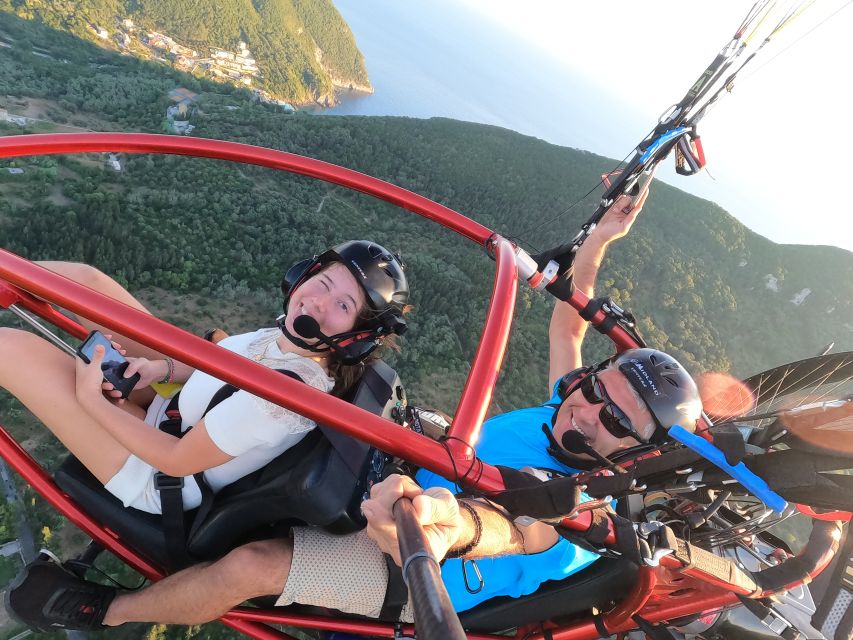 Corfu: Tandem Paratriking Flight over Corfu - What you do in the air: two parts of views over Corfu