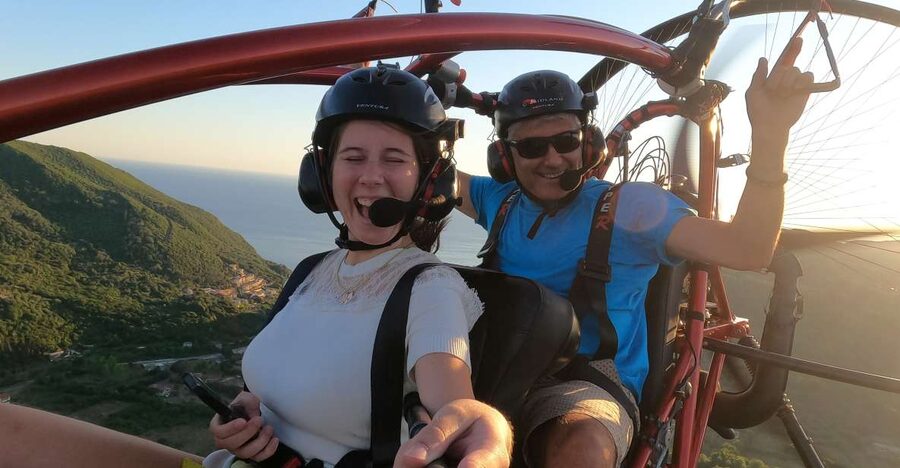 Corfu: Tandem Paratriking Flight over Corfu - You meet near Ermones, so drive smart and show up ready