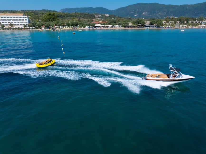 Corfu: Watersports - Inflatable Rides near Corfu Town - Sofa Rides: Floating Couches with a Playful Spin