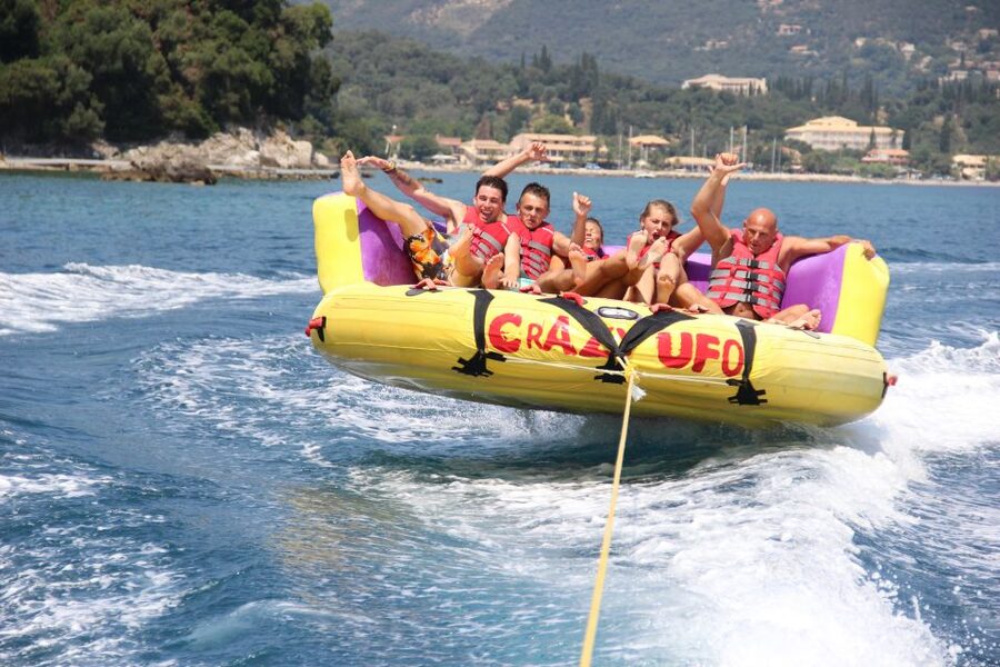 Corfu: Watersports - Inflatable Rides near Corfu Town - How the Crew Runs It: Quick Briefing, Clear Instruction