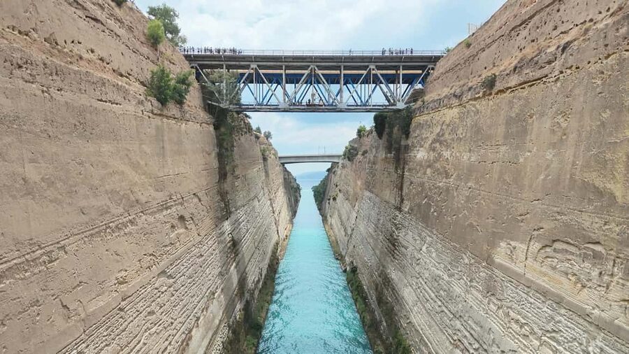 Corinth Canal: Passage By St. Andreas Glass-Bottom Boat - The Agios Andreas Boat and the Real Meaning of Glass-Bottom