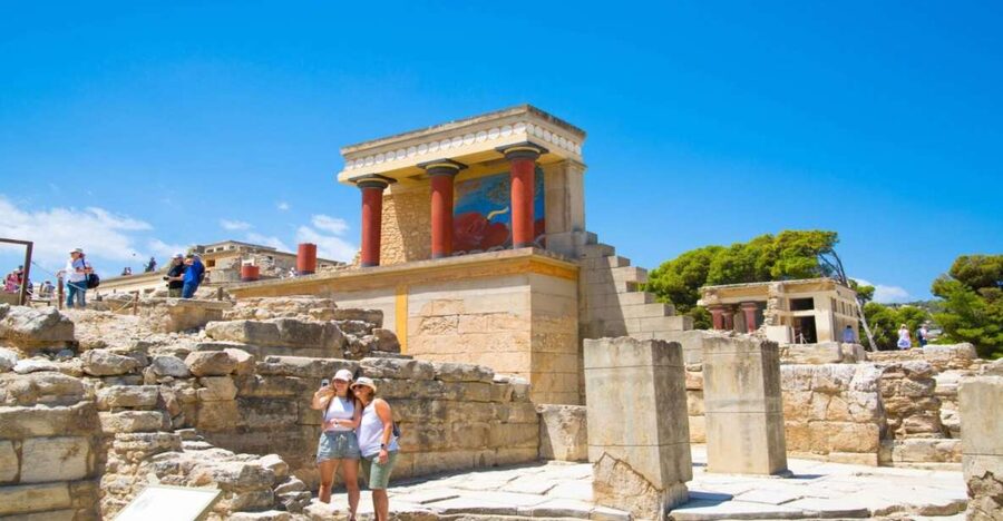 Crete: Knossos E-Ticket with Audio Guide & Optional Museum - Inside Knossos: Throne Room, Tripartite Shrine, and the North lustral area