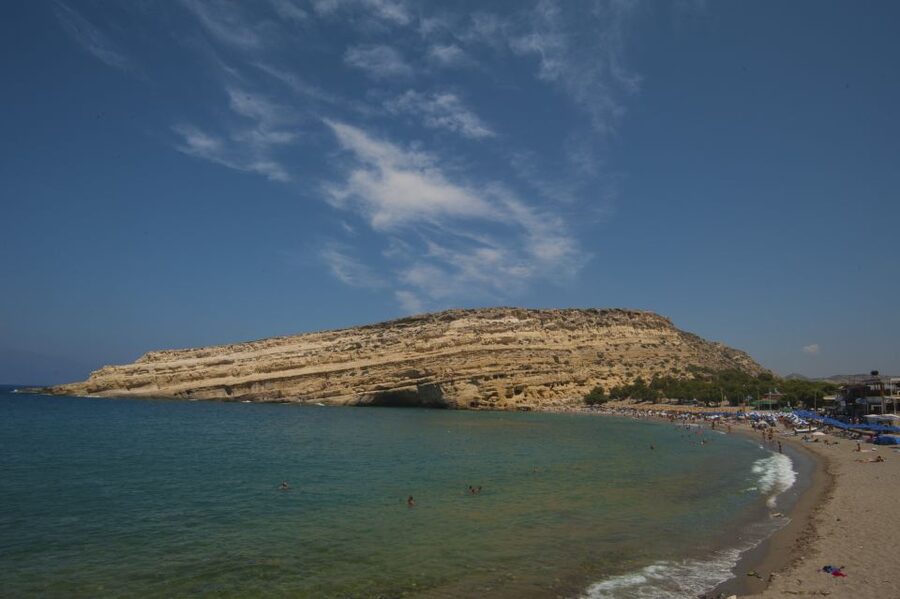 Crete: Matala Beach and Hippie caves, Red beach - Price and what you actually get for $41