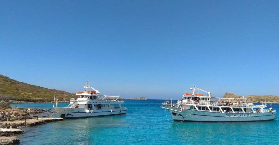 Crete: Mirabello Bay Cruise with Onboard Cocktail - The Schedule in Plain English (11:00 to About 15:45)