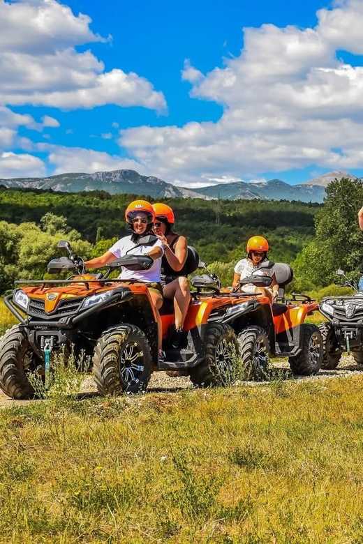 Crete: Quad Safari with Lunch and Swimming in Malia - The first ride: olive groves, vineyards, and the Vrachasi viewpoint hour