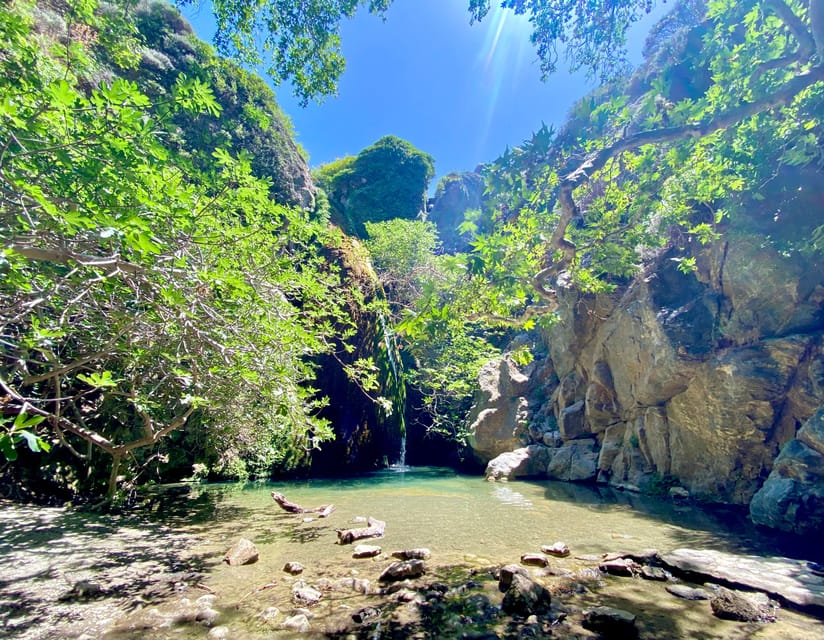 Crete: Richtis Gorge & Waterfall Guided Hiking Tour - Walking the gorge: wooden bridges, old mills, and river pools