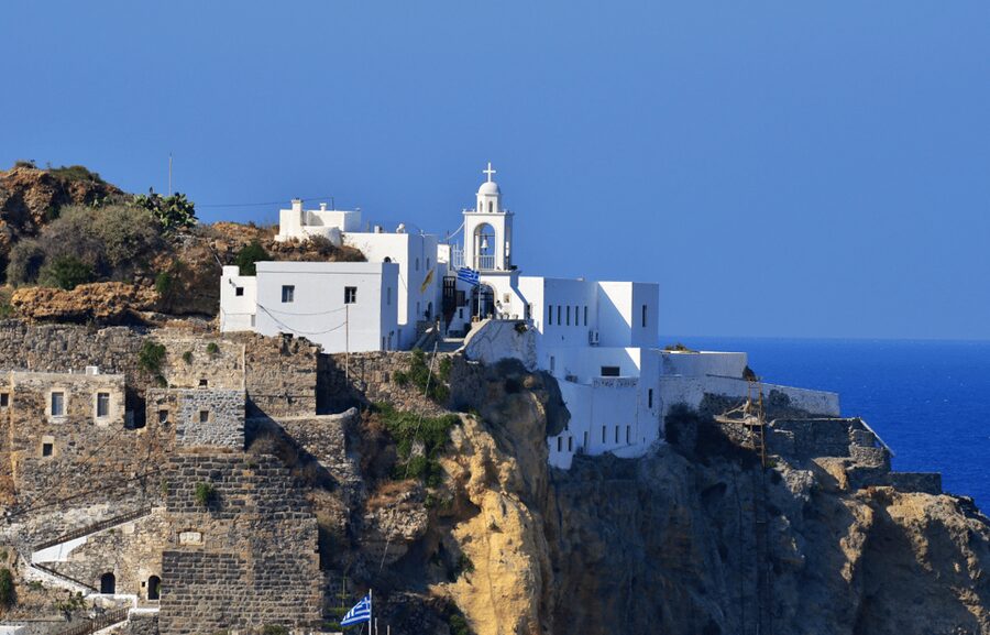 Cruise to Nisyros: Volcano, Nikia Village & Mandraki Trip - Mandraki seaside time: Ilikiomeni Square, cafes, tavernas, and shops