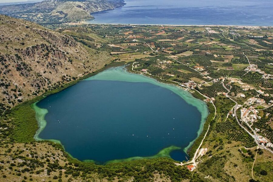 DayTrip Kournas lake Argyroupoli &Georgioupoli from Rethymno - Plakias Bay by Georgioupoli: beach time with swimming and walking