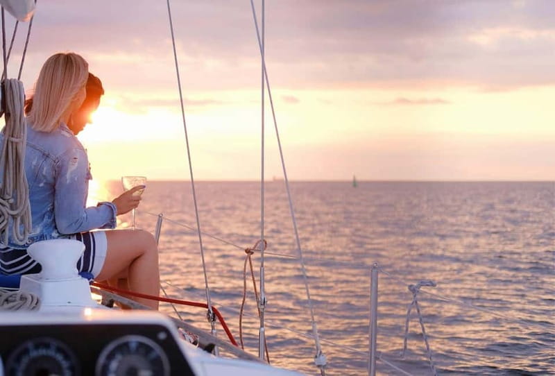 Dia: Day & Sunset Cruise with Menu by Greece's Top 100 Chef - The first stretch at sea: drinks, music, and getting settled