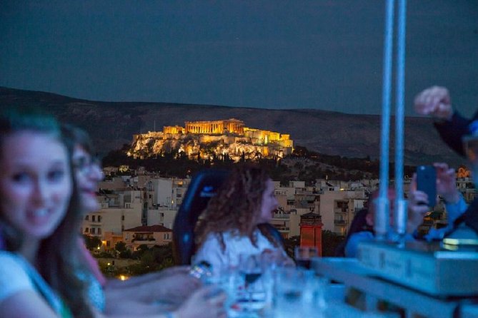 Dinner in the Sky Athens - 40 Meters Up: Harness Security, Table Rotation, and 360-Degree Photo Time