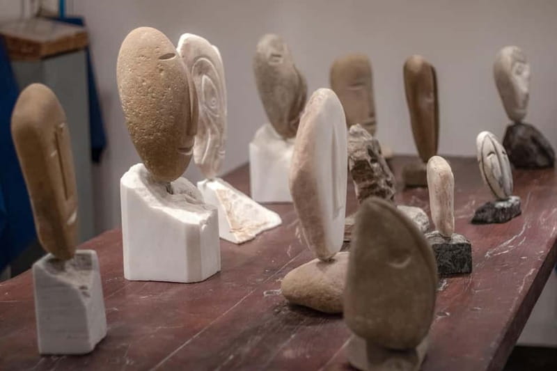 Discover Cycladic Art and Carve Your Own Marble Piece - Choosing your symbol, then transferring it onto marble
