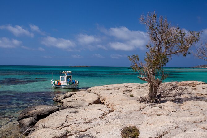 Elafonisi & Milia Mountain - Jeep Tour with Loungers and Lunch - Elafonisi Beach: reserved sunbeds, swim time, and the 10 to 12 minute walk