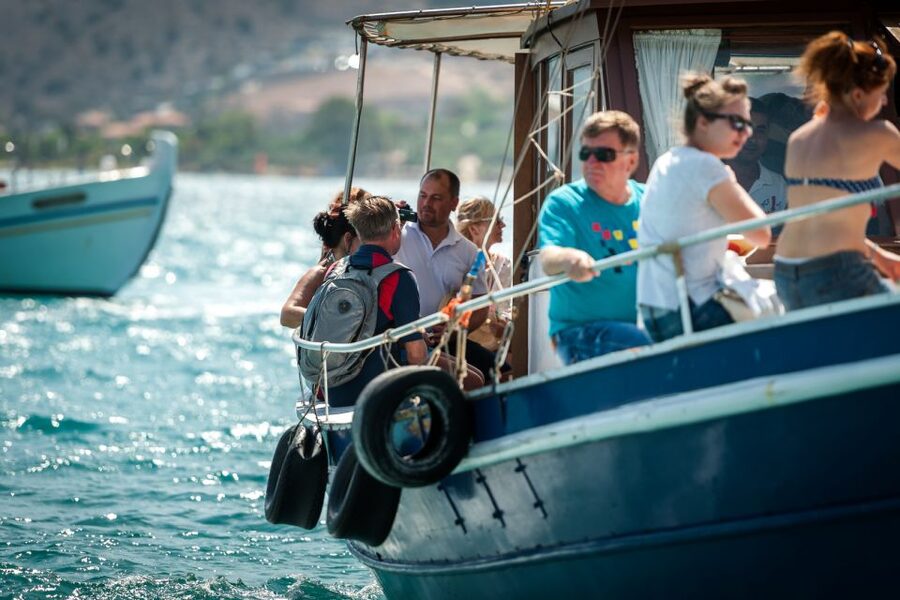 Elounda: Spinalonga Guided Boat Tour with BBQ and Swimming - The Spinalonga Stop: Guided Fortress Walk Plus Photos and Air