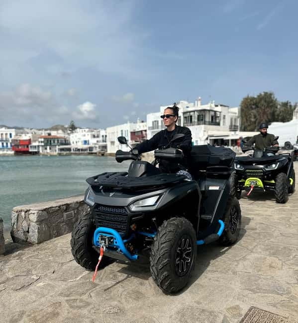 Explore Mykonos Island with a 650cc ATV / QUAD Tour - Fokos Beach: unspoiled coast, but time is the trade