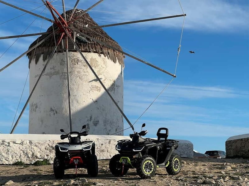 Explore Mykonos Island with a 650cc ATV / QUAD Tour - Pickup to first throttle: what the 3 hours are really like