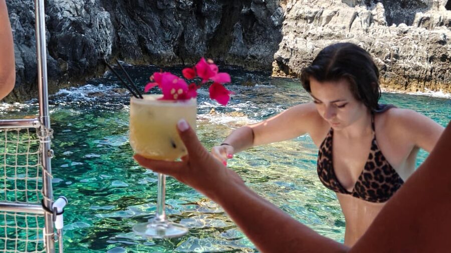 Faliraki: Boat Trip to Afantou Caves, Antony Quinn, Ladiko - Anthony Quinn Bay: the swim stop most people remember