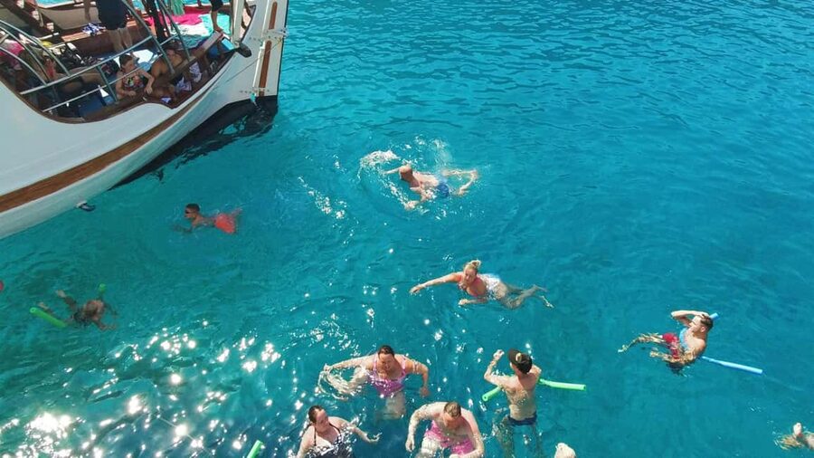 Faliraki: Lindos Boat Cruise with Swim stops & Free Time - Faliraki departure, the easiest way to start your Rhodes day