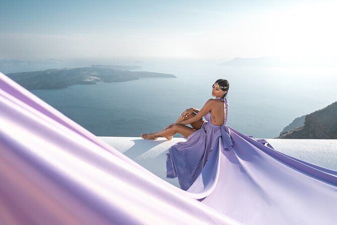 Flying Dress Photoshoot in Santorini by Flying Dress Photo © - Dress Fit, Body Comfort, and How the Team Handles Adjustments