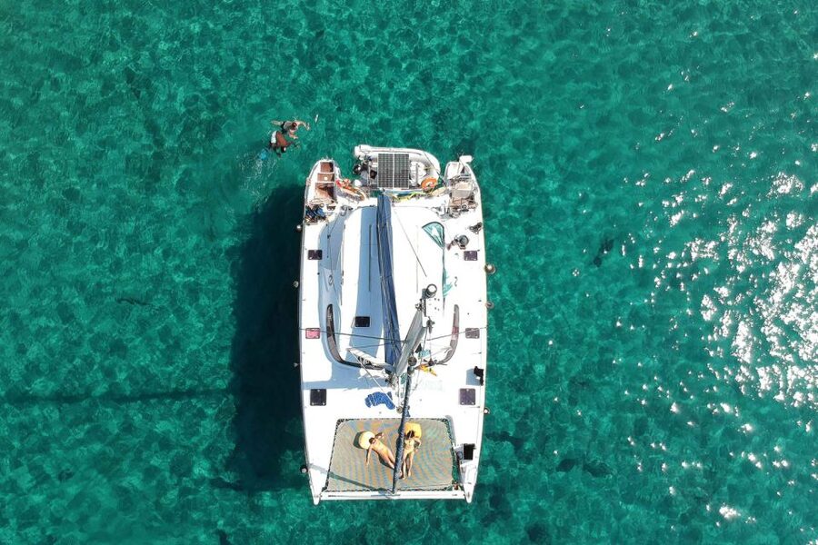 From Adamas: Milos and Poliegos Catamaran Cruise with Lunch - Weather can change the route, so plan for flexibility