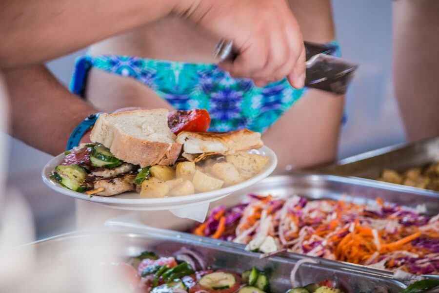 From Ag Anna: Rina's Cave and Ano and Kato Koufonisi Cruise - Lunch Onboard: BBQ Flavor, Big Portions, Clear Options