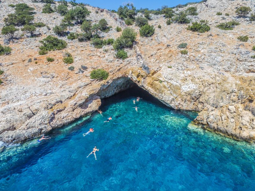 From Ag Anna: Rina's Cave and Ano and Kato Koufonisi Cruise - Rina’s Cave: The Swim Stop Everyone Talks About