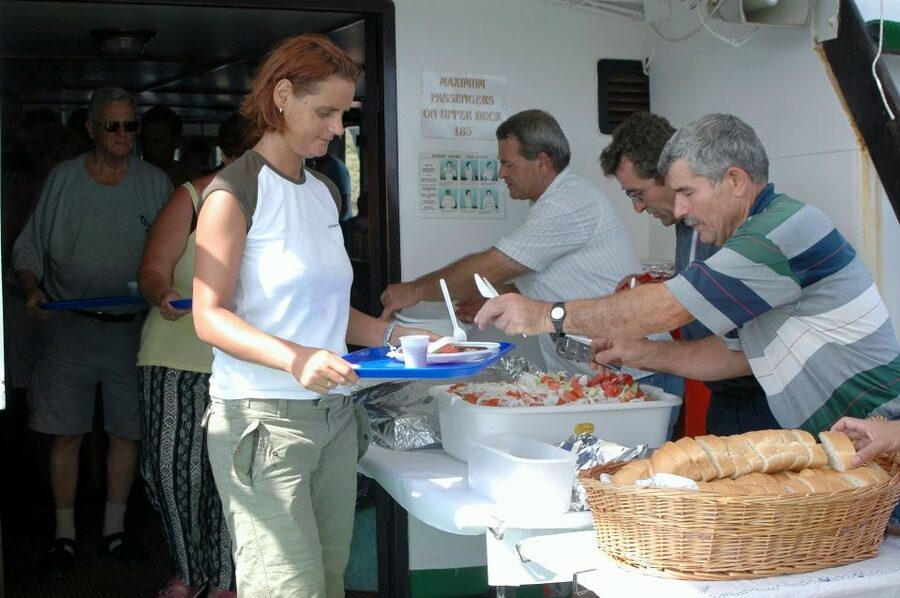From Ag. Nikolaos: Spinalonga & Kolokytha Cruise with Lunch - Mirabello Bay cruise: the route feels more meaningful with the onboard stories