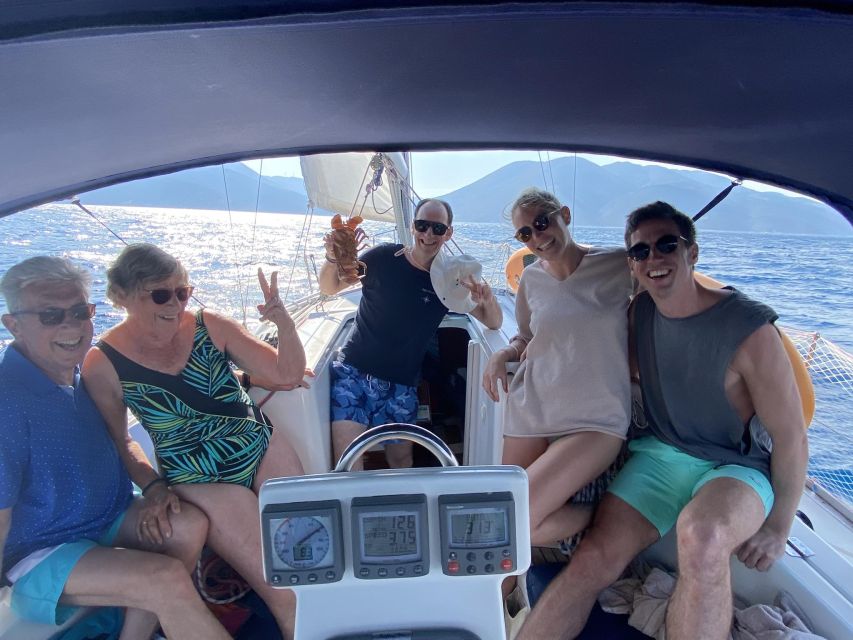 From Agia Efimia: All Inclusive Sailing Day Trip to Ithaca - Lunch on the pier near Lygia-Pera Pigadi, with Greek classics