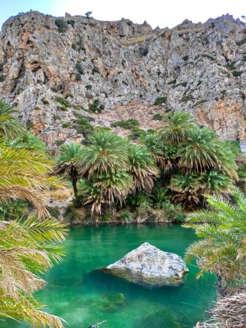 From Chania: Day Trip to Preveli Beach & Damnoni Beach - Damnoni Beach coffee stop: a quieter bay near Plakias