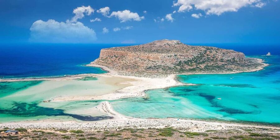 From Chania/Kissamos: Balos Lagoon Off-Road Trip & Panoramic View With a Hike - Balos Lagoon, but with the top view first