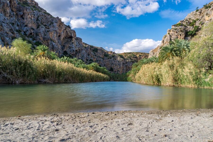 From Chania: Preveli Palm Beach Day Tour - Chania to the Southern Coast: pickup, bus ride, and the first coffee stop