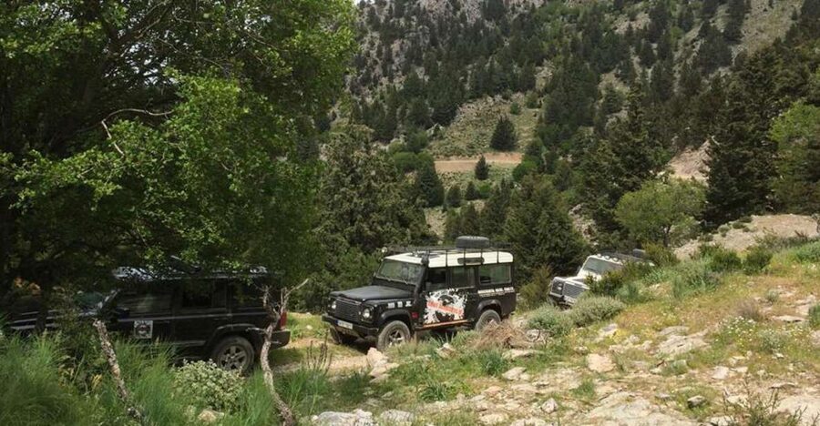 From Chania: White Mountains Land Rover Safari - Orange groves to mountain tea, the drive is part of the story