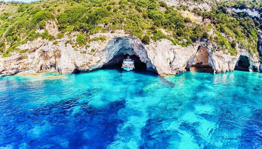 From Corfu: Day Cruise to Paxos, Antipaxos, and Blue Caves - Paxos Blue Caves: Photo Stops, Cave Time, and the Monk Seal Detail