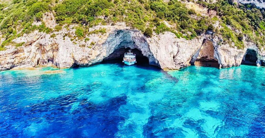 From Corfu: Day Cruise to Paxos, Antipaxos, and Blue Caves - Gaios Village: Walkable Harbor Time and Lunch With a View
