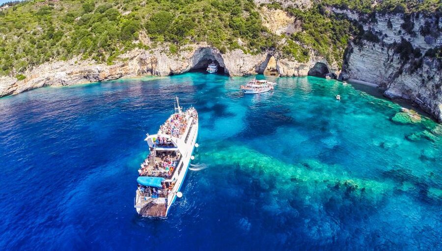 From Corfu: Day Cruise to Paxos, Antipaxos, and Blue Caves - Sailing Through the Paxos Channel: Stops That Link the Story