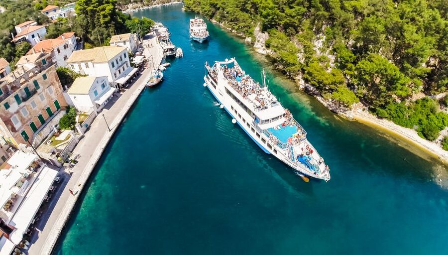 From Corfu: Day Cruise to Paxos, Antipaxos, and Blue Caves - Guide Team and On-Board Feel: Maria’s Time Markers and the Group Energy