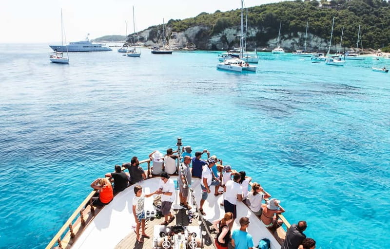 From Corfu: Day Cruise to Paxos, Antipaxos, & the Blue Caves - How this cruise feels, from Corfu water to Paxos shoreline