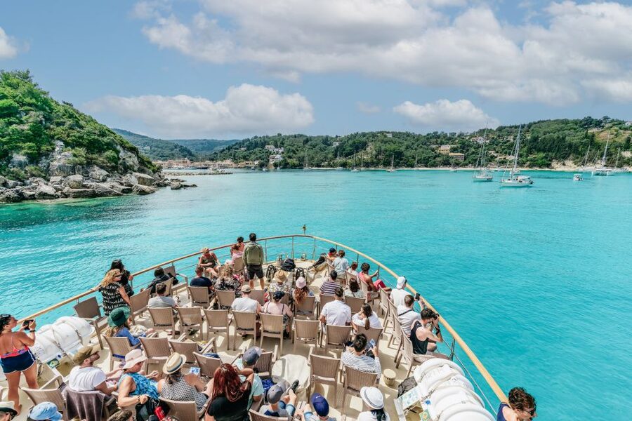 From Corfu Island: Antipaxos & Paxos Blue Caves Boat Cruise - Sailing Past Corfu’s Landmarks, Not Just Coastline