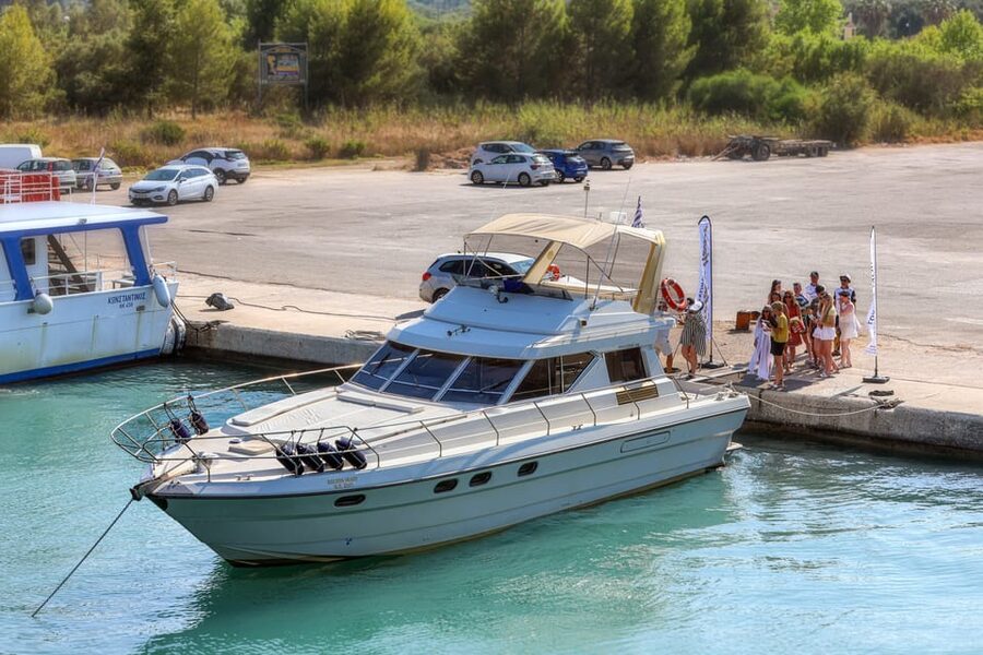 From Corfu: Luxury Yacht Cruise to Paxos and Antipaxos - Lakka Beach stop: why that first swim-adjacent view is worth it