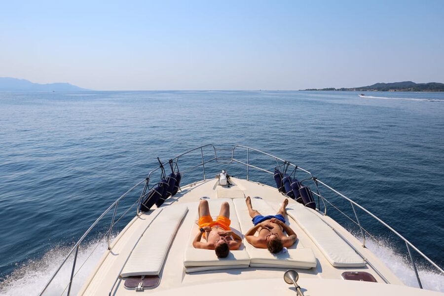 From Corfu: Luxury Yacht Cruise to Sivota and Blue Lagoon - From Lefkimmi Port to a Calm, Luxury-y Feel