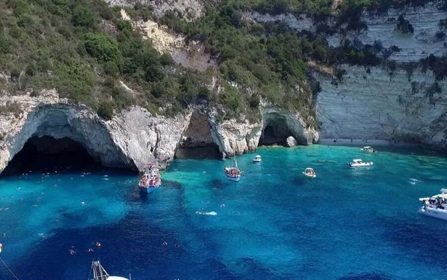 From Corfu: Paxos, Antipaxos & Blue Caves Day Trip by Boat - Antipaxos Swim Stop: Golden Beaches and Clear Water Time