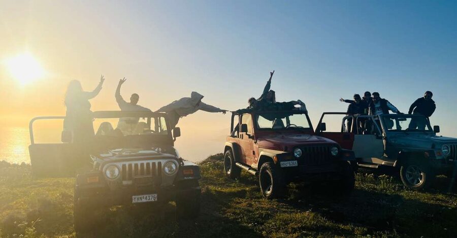 From Fira: Santorini Wrangler Jeep Convoy Tour & Villages - Key highlights that make this Jeep convoy tour worth your time