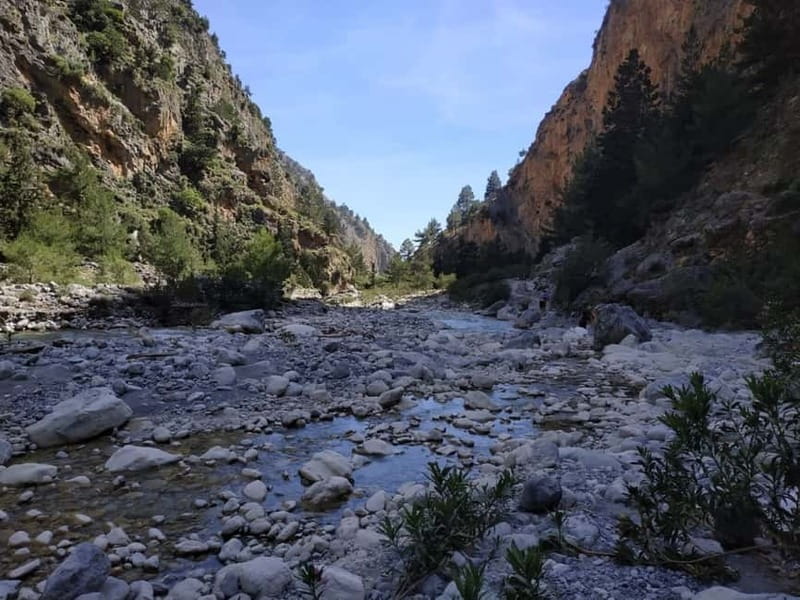 From Georgioupolis: Roundtrip Transfer to Samaria Gorge - The 17 km Descent: Your Own Pace on Rocky Ground