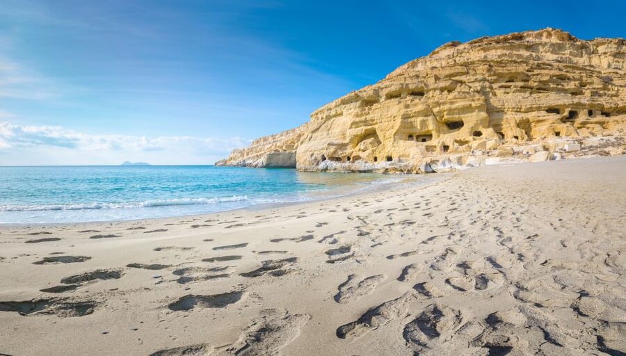 From Heraklion: Day Trip to Matala Hippie Beach and Caves - The Matala caves: Roman tombs, steep steps, and what the visit really feels like