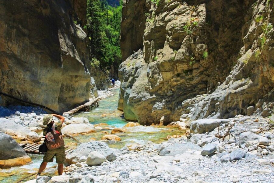 From Heraklion: Samaria Gorge & Agia Roumeli Hiking Day Trip - Entering Samaria Gorge: the longest-in-Europe brag, plus real downhill work